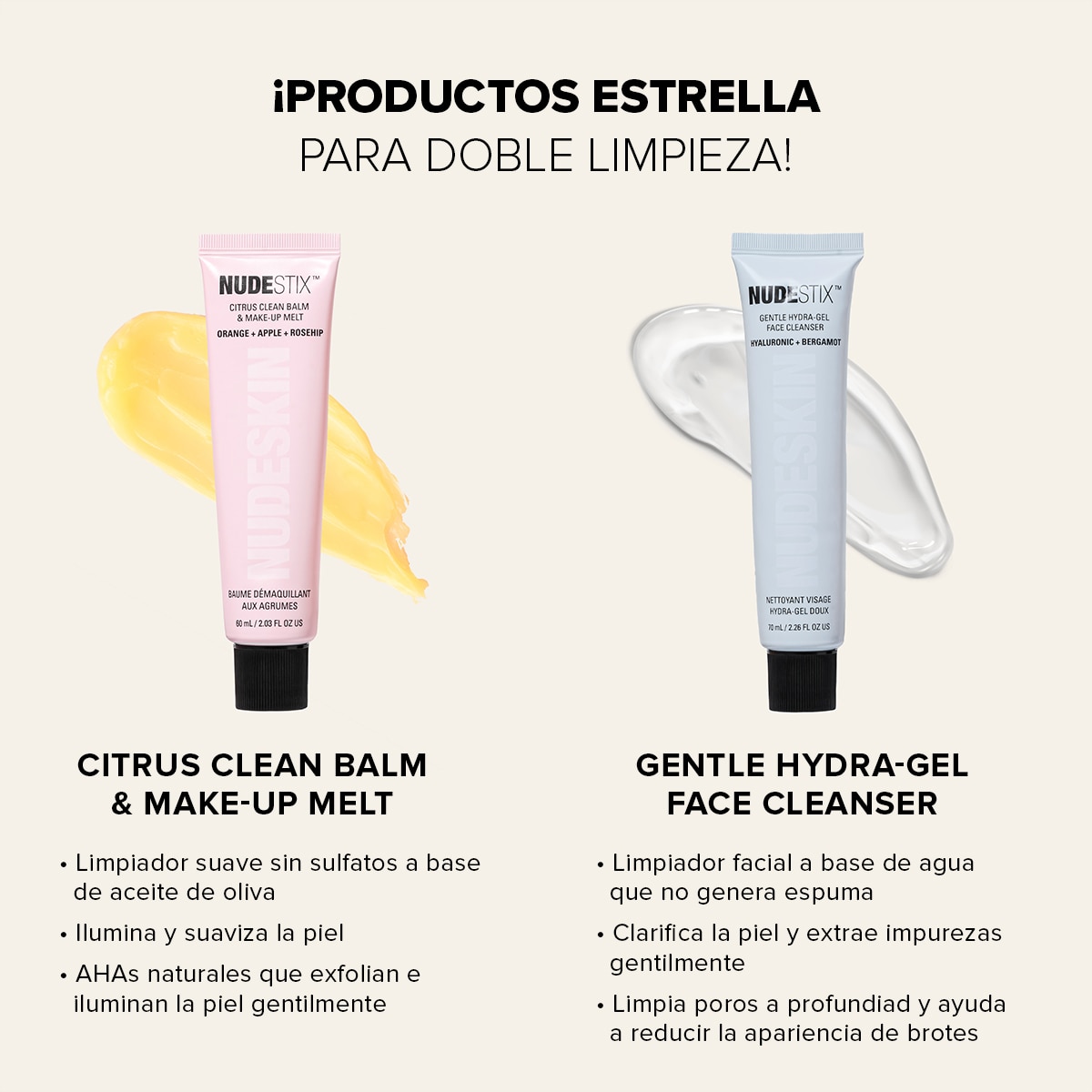 NUDESKIN CITRUS CLEAN BALM & MAKE-UP MELT (DESMAQUILLANTE FACIAL)